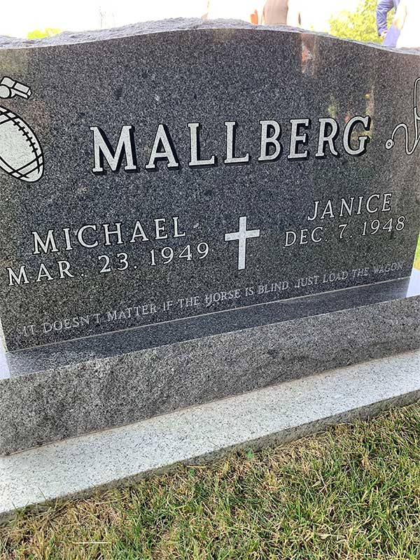 Mike Mallberg's Headstone