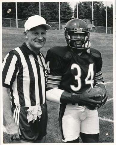 Bill Quinby with Walter Payton